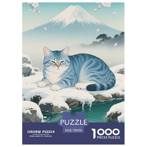 American ShorthairJigsaw Puzzles for Adults 1000pcs Age 12+ for Adults Educational Game Challenge Toy Beautiful Decoration Birthday Gifts70x50cm/1000pcs von LWBDSKCZO