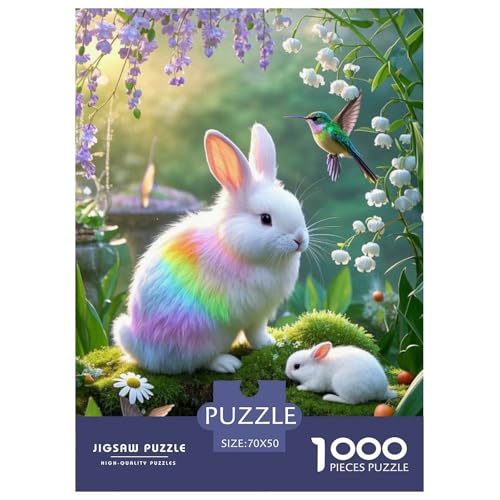 Angora RabbitJigsaw Puzzles for Adults 1000pcs Age 12+ for Adults FamilyPuzzle Game Beautiful Decoration for Aduits Kids70x50cm/1000pcs von LWBDSKCZO