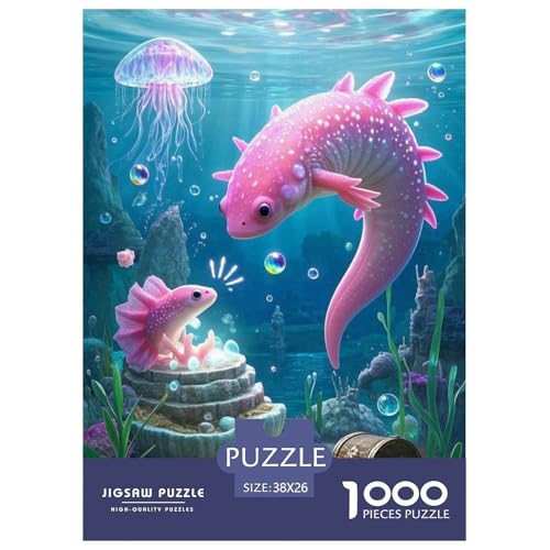 AxolotlJigsaw Puzzles for Adults 1000pcs Age 12+ for Adults FamilyPuzzle Game Beautiful Decoration Birthday Gifts38x26cm/1000pcs von LWBDSKCZO