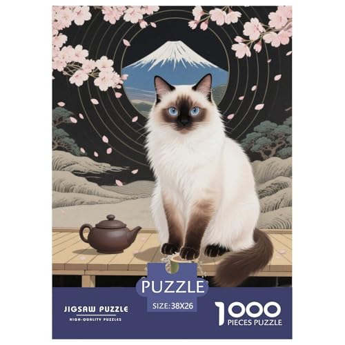 BIRMANJigsaw Puzzle for Adults 1000pcs Age 12+ for Adults Challenge HighDifficulty Beautiful Decoration for Aduits Kids38x26cm/1000pcs von LWBDSKCZO