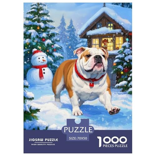 BULLDOGJigsaw Puzzles for Adults 1000 Pieces Age 12+ for Adults Challenge HighDifficulty Beautiful Decoration for Aduits Kids70x50cm/1000pcs von LWBDSKCZO