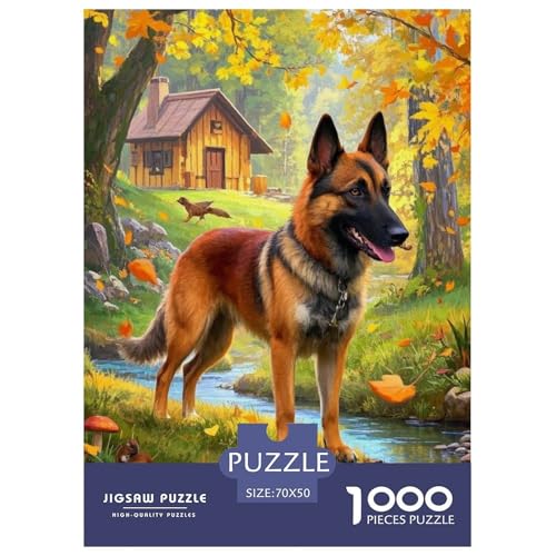 Belgian MalinoisJigsaw Puzzles for Adults 1000 Pieces Age 12+ for Adults Educational Games Home Beautiful Decoration Birthday Gifts70x50cm/1000pcs von LWBDSKCZO