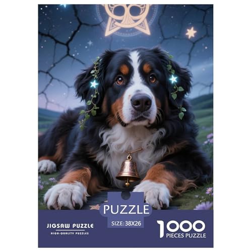 Bernese Mountain DogJigsaw Puzzle for Adults 1000pcs Age 12+ for Adults Challenge HighDifficulty Beautiful Decoration for Aduits Kids38x26cm/1000pcs von LWBDSKCZO