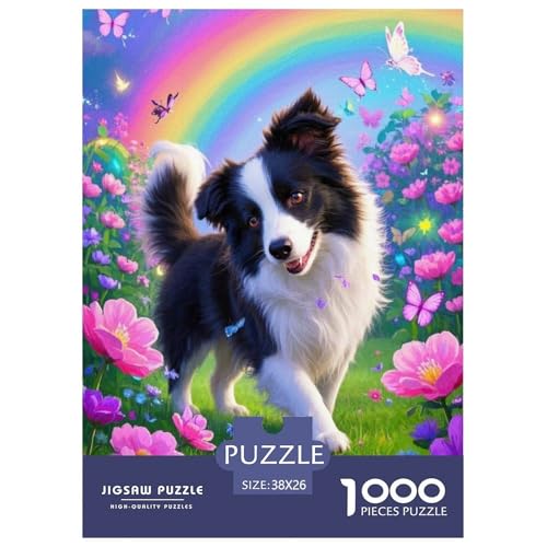 Border CollieJigsaw Puzzle for Adults 1000pcs Age 12+ for Adults Challenge HighDifficulty Beautiful Decoration for Aduits Kids38x26cm/1000pcs von LWBDSKCZO