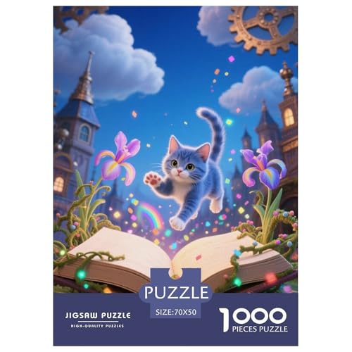 British ShorthairJigsaw Puzzles for Adults 1000 Pieces Age 12+ for Adults Challenge HighDifficulty Beautiful Decoration for Women Gifts for Man70x50cm/1000pcs von LWBDSKCZO