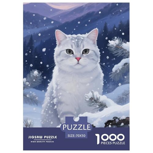 British ShorthairJigsaw Puzzles for Adults 1000 Pieces Age 12+ for Adults FamilyPuzzle Game Beautiful Decoration for Aduits Kids70x50cm/1000pcs von LWBDSKCZO