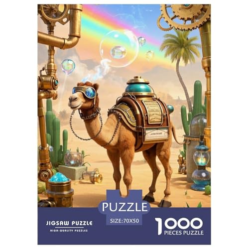 CamelJigsaw Puzzles for Adults 1000pcs Age 12+ for Adults Challenging & Brainteasing Beautiful Decoration Birthday Gifts70x50cm/1000pcs von LWBDSKCZO