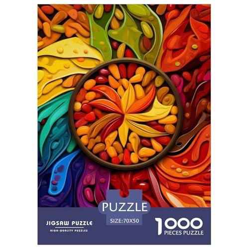 Colourful SpicesJigsaw Puzzles for Adults 1000 Piece Age 12+ for Adults Educational Games Home Beautiful Decoration for Aduits Kids70x50cm/1000pcs von LWBDSKCZO