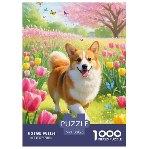CorgiJigsaw Puzzles for Adults 1000 Piece Age 12+ for Adults FamilyPuzzle Game Beautiful Decoration for Aduits Kids38x26cm/1000pcs von LWBDSKCZO
