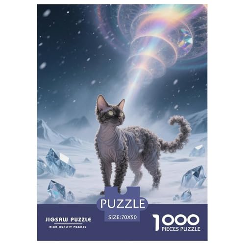 Devon RexJigsaw Puzzles for Adults 1000pcs Age 12+ for Adults Educational Games Home Beautiful Decoration for Women Gifts for Man70x50cm/1000pcs von LWBDSKCZO