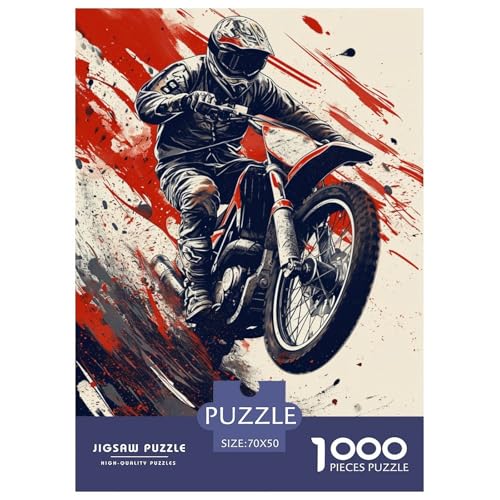 Dirt BikeJigsaw Puzzle for Adults 1000pcs Age 12+ for Adults Challenging & Brainteasing Beautiful Decoration Birthday Gifts70x50cm/1000pcs von LWBDSKCZO