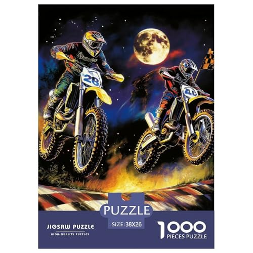 Dirt BikeJigsaw Puzzles for Adults 1000 Piece Age 12+ for Adults Challenge HighDifficulty Beautiful Decoration for Women Gifts for Man38x26cm/1000pcs von LWBDSKCZO