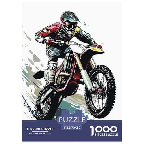 Dirt BikeJigsaw Puzzles for Adults 1000 Piece Age 12+ for Adults Challenging & Brainteasing Beautiful Decoration Birthday Gifts70x50cm/1000pcs von LWBDSKCZO
