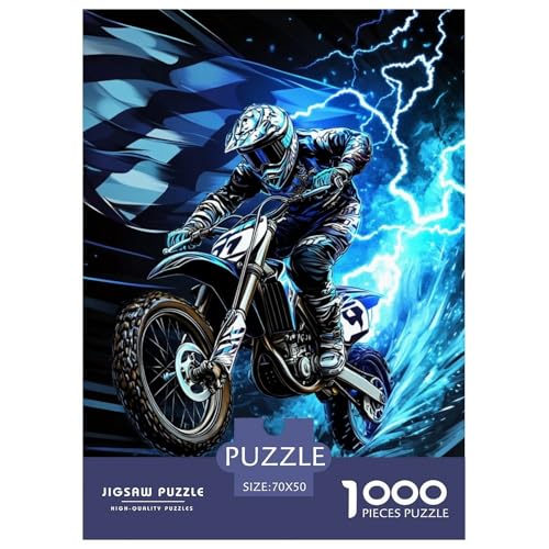 Dirt BikeJigsaw Puzzles for Adults 1000pcs Age 12+ for Adults FamilyPuzzle Game Beautiful Decoration for Aduits Kids70x50cm/1000pcs von LWBDSKCZO