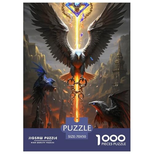 EagleJigsaw Puzzles for Adults 1000pcs Age 12+ for Adults Challenging & Brainteasing Beautiful Decoration Birthday Gifts70x50cm/1000pcs von LWBDSKCZO