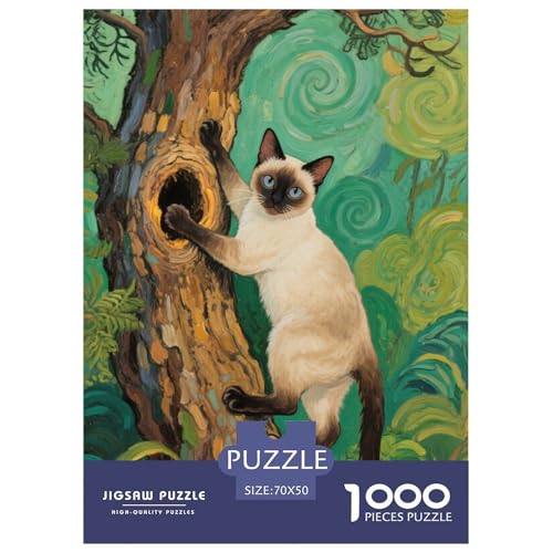 Exotic ShorthairJigsaw Puzzles for Adults 1000pcs Age 12+ for Adults Challenging & Brainteasing Beautiful Decoration for Women Gifts for Man70x50cm/1000pcs von LWBDSKCZO