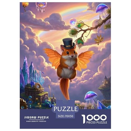 Flying SquirrelJigsaw Puzzles for Adults 1000 Pieces Age 12+ for Adults FamilyPuzzle Game Beautiful Decoration Birthday Gifts70x50cm/1000pcs von LWBDSKCZO