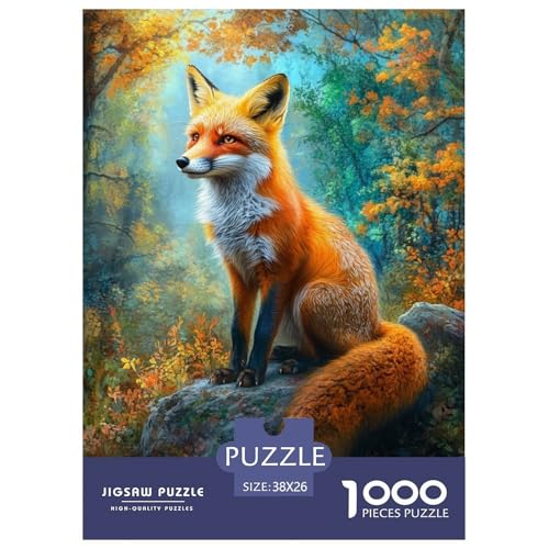 FoxJigsaw Puzzles for Adults 1000pcs Age 12+ for Adults Challenge HighDifficulty Beautiful Decoration for Aduits Kids38x26cm/1000pcs von LWBDSKCZO