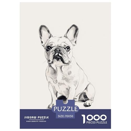 French BULLDOGJigsaw Puzzles for Adults 1000pcs Age 12+ for Adults FamilyPuzzle Game Beautiful Decoration Birthday Gifts70x50cm/1000pcs von LWBDSKCZO