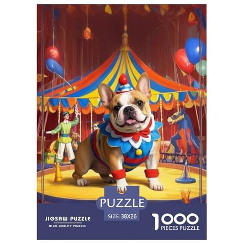French BULLDOGJigsaw Puzzles for Adults 1000pcs Age 12+ for Adults FamilyPuzzle Game Beautiful Decoration for Aduits Kids38x26cm/1000pcs von LWBDSKCZO