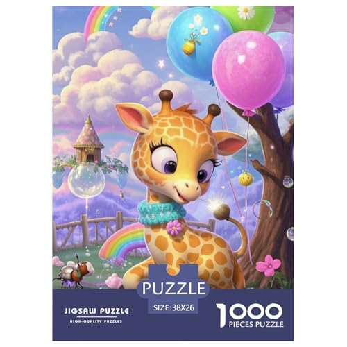 GiraffeJigsaw Puzzles for Adults 1000 Piece Age 12+ for Adults Challenging & Brainteasing Beautiful Decoration for Aduits Kids38x26cm/1000pcs von LWBDSKCZO