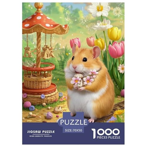 Golden HamsterJigsaw Puzzles for Adults 1000 Piece Age 12+ for Adults Educational Games Home Beautiful Decoration for Women Gifts for Man70x50cm/1000pcs von LWBDSKCZO