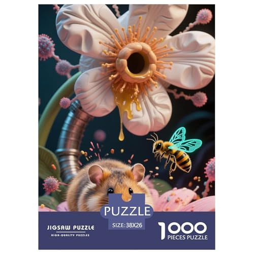 Golden HamsterJigsaw Puzzles for Adults 1000pcs Age 12+ for Adults Educational Games Home Beautiful Decoration Birthday Gifts38x26cm/1000pcs von LWBDSKCZO