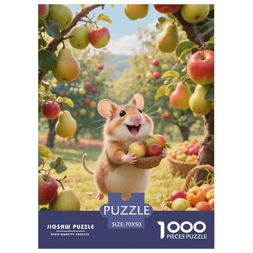 HamsterJigsaw Puzzles for Adults 1000 Pieces Age 12+ for Adults Educational Game Challenge Toy Beautiful Decoration for Aduits Kids70x50cm/1000pcs von LWBDSKCZO