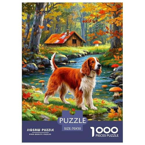 Irish SetterJigsaw Puzzles for Adults 1000 Piece Age 12+ for Adults Educational Games Home Beautiful Decoration for Aduits Kids70x50cm/1000pcs von LWBDSKCZO