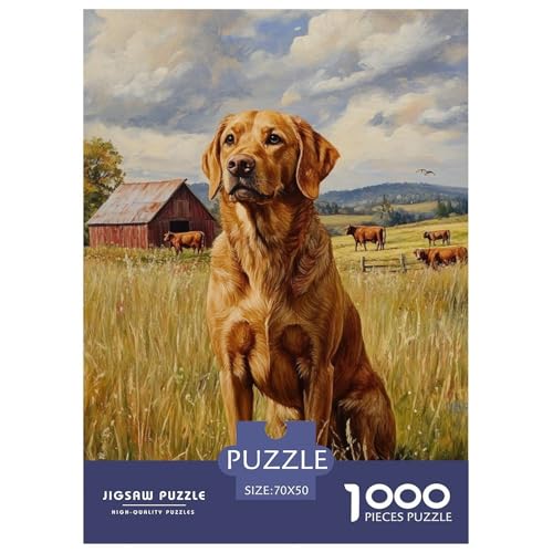 Irish SetterJigsaw Puzzles for Adults 1000 Pieces Age 12+ for Adults Challenge HighDifficulty Beautiful Decoration for Women Gifts for Man70x50cm/1000pcs von LWBDSKCZO