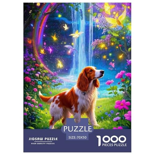 Irish SetterJigsaw Puzzles for Adults 1000 Pieces Age 12+ for Adults Educational Game Challenge Toy Beautiful Decoration for Aduits Kids70x50cm/1000pcs von LWBDSKCZO