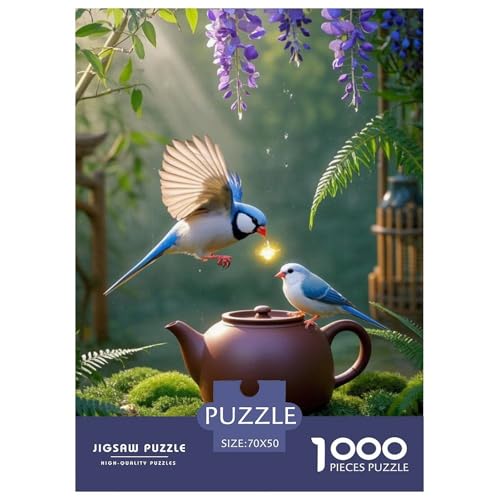 Java SparrowJigsaw Puzzles for Adults 1000 Piece Age 12+ for Adults Educational Games Home Beautiful Decoration Birthday Gifts70x50cm/1000pcs von LWBDSKCZO