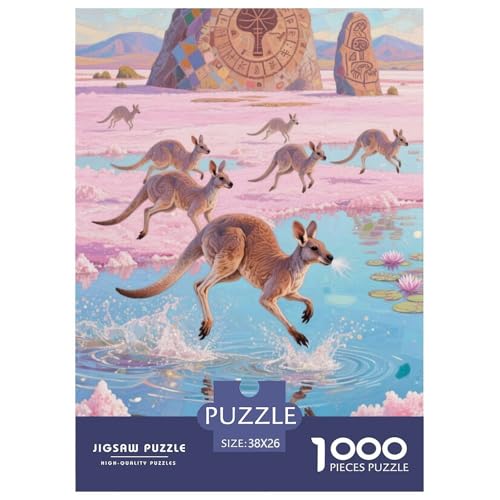 KangarooJigsaw Puzzles for Adults 1000 Piece Age 12+ for Adults FamilyPuzzle Game Beautiful Decoration Birthday Gifts38x26cm/1000pcs von LWBDSKCZO