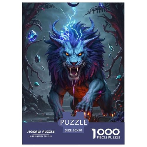 LionJigsaw Puzzles for Adults 1000 Pieces Age 12+ for Adults Challenge HighDifficulty Beautiful Decoration for Women Gifts for Man70x50cm/1000pcs von LWBDSKCZO