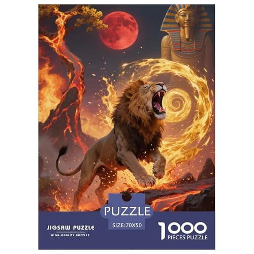 LionJigsaw Puzzles for Adults 1000pcs Age 12+ for Adults FamilyPuzzle Game Beautiful Decoration Birthday Gifts70x50cm/1000pcs von LWBDSKCZO