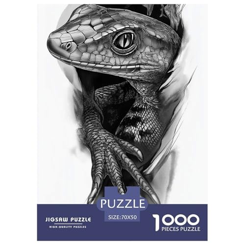 LizardsJigsaw Puzzles for Adults 1000 Piece Age 12+ for Adults Challenge HighDifficulty Beautiful Decoration for Women Gifts for Man70x50cm/1000pcs von LWBDSKCZO