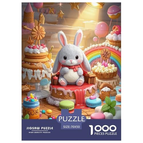 Lop-Eared RabbitJigsaw Puzzles for Adults 1000 Piece Age 12+ for Adults Challenge HighDifficulty Beautiful Decoration for Women Gifts for Man70x50cm/1000pcs von LWBDSKCZO