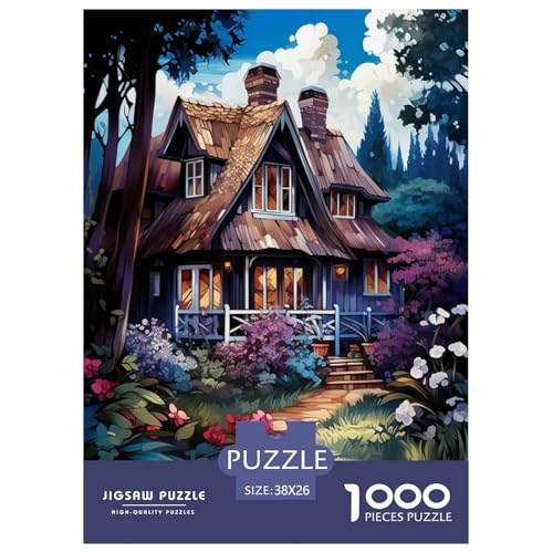 Mountain Village CottageJigsaw Puzzles for Adults 1000 Pieces Age 12+ for Adults Challenge HighDifficulty Beautiful Decoration for Women Gifts for Man38x26cm/1000pcs von LWBDSKCZO