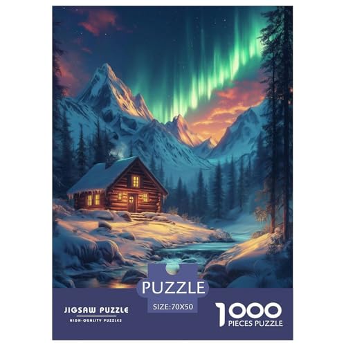 Northern LightsJigsaw Puzzle for Adults 1000pcs Age 12+ for Adults Challenge HighDifficulty Beautiful Decoration Birthday Gifts70x50cm/1000pcs von LWBDSKCZO