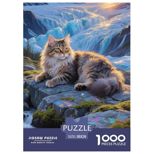 Norwegian Forest CatJigsaw Puzzles for Adults 1000pcs Age 12+ for Adults Challenging & Brainteasing Beautiful Decoration for Women Gifts for Man38x26cm/1000pcs von LWBDSKCZO