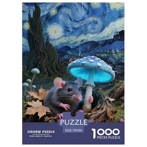Octodon DegusJigsaw Puzzles for Adults 1000 Pieces Age 12+ for Adults Challenge HighDifficulty Beautiful Decoration for Women Gifts for Man70x50cm/1000pcs von LWBDSKCZO