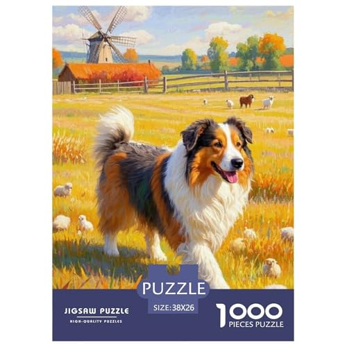 Old English SheepdogJigsaw Puzzle for Adults 1000pcs Age 12+ for Adults Challenge HighDifficulty Beautiful Decoration for Women Gifts for Man38x26cm/1000pcs von LWBDSKCZO