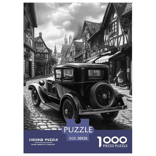 Old Style SedanJigsaw Puzzles for Adults 1000 Pieces Age 12+ for Adults Challenge HighDifficulty Beautiful Decoration for Women Gifts for Man38x26cm/1000pcs von LWBDSKCZO