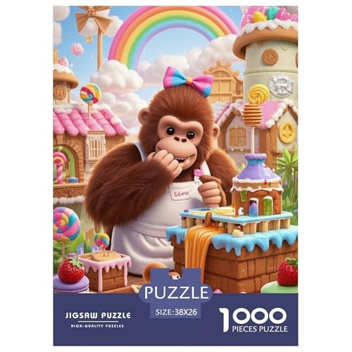 OrangutanJigsaw Puzzles for Adults 1000 Piece Age 12+ for Adults Challenge HighDifficulty Beautiful Decoration Birthday Gifts38x26cm/1000pcs von LWBDSKCZO