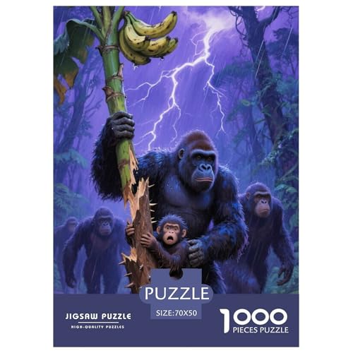 OrangutanJigsaw Puzzles for Adults 1000 Piece Age 12+ for Adults Challenging & Brainteasing Beautiful Decoration Birthday Gifts70x50cm/1000pcs von LWBDSKCZO