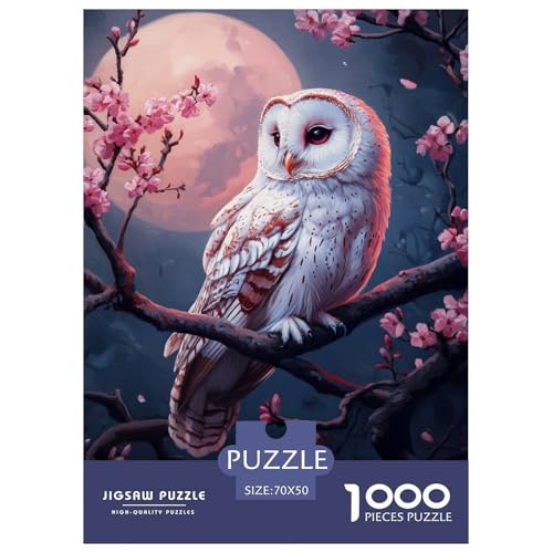 OwlJigsaw Puzzle for Adults 1000pcs Age 12+ for Adults Challenge HighDifficulty Beautiful Decoration for Women Gifts for Man70x50cm/1000pcs von LWBDSKCZO
