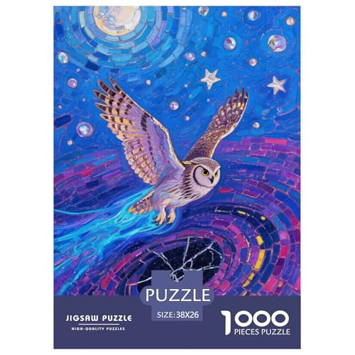 OwlJigsaw Puzzles for Adults 1000 Piece Age 12+ for Adults Challenging & Brainteasing Beautiful Decoration for Women Gifts for Man38x26cm/1000pcs von LWBDSKCZO