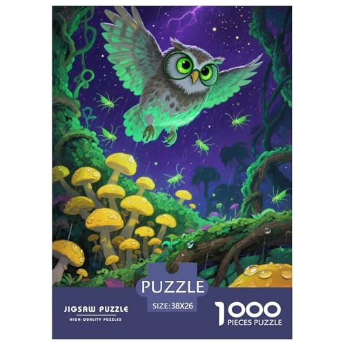 OwlJigsaw Puzzles for Adults 1000pcs Age 12+ for Adults Challenge HighDifficulty Beautiful Decoration for Aduits Kids38x26cm/1000pcs von LWBDSKCZO