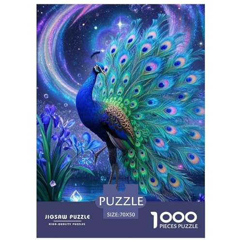 PeacockJigsaw Puzzles for Adults 1000 Piece Age 12+ for Adults Challenge HighDifficulty Beautiful Decoration Birthday Gifts70x50cm/1000pcs von LWBDSKCZO