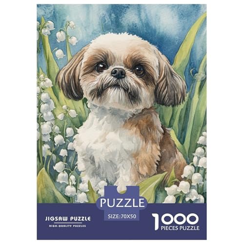 PekingeseJigsaw Puzzles for Adults 1000pcs Age 12+ for Adults Challenging & Brainteasing Beautiful Decoration for Aduits Kids70x50cm/1000pcs von LWBDSKCZO